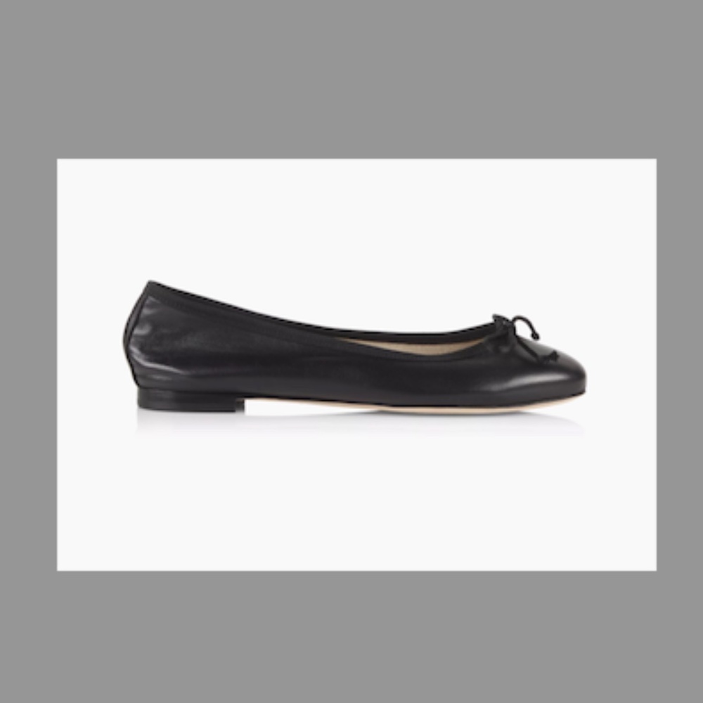 Saks Fifth Avenue Collection Black Ballet Flats 37.5 (or size 7 US)